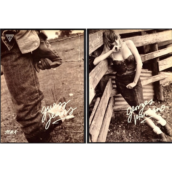 Vintage 80s 90s Guess By Georges Marciano Western Ankle Boots Cowboy Booties 6.5 - Picture 11 of 11